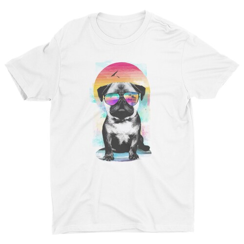 Playera Dama, Niño y Caballero  Pug Perrito Mascota Pet
