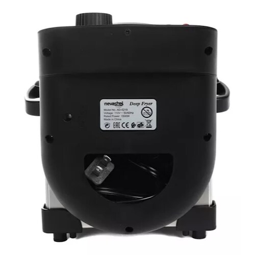 Freidora Electrica Aceite 3.5l Acero Inoxidable Multifuncion Color Plateado.