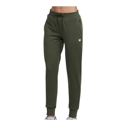 Jogger Estilo French Terry Wilson para hacer deporte Dama en Color Verde Militar