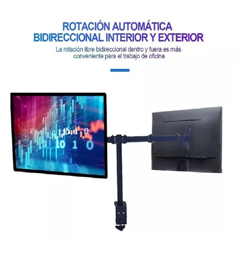 Soporte Para Monitor Doble Para Montaje En Pared