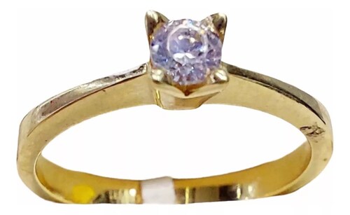 Anillo Compromiso Oro 10k. + Obsequio