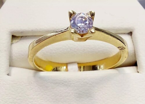 Anillo Compromiso Oro 10k. + Obsequio