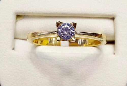 Anillo Compromiso Oro 10k. + Obsequio
