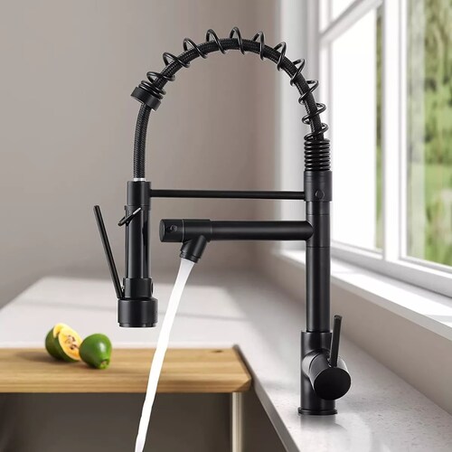 Grifo Monomando Fregadero Llave Mezcladora Tarja Cocina Negro