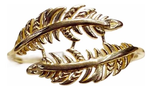 Anillo Hojas Olivo Oro 10 K. + Obsequio
