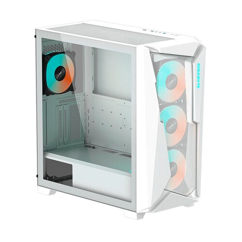 Gabinete Gigabyte C301 GLASS con Ventana Midi-Tower ATX USB 3.0 sin Fuente ARGB Blanco.