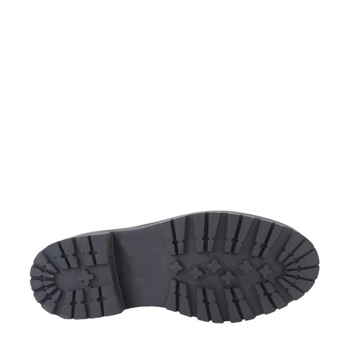 Bota militar negras de mujer, de charol corrugado, mod. 1087871