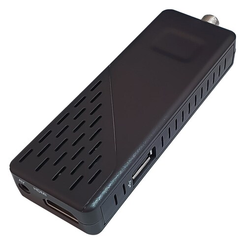 Master Decodificador Sintonizador Digital de Señal de Television Abierta para Televisores Analogicos (de Cinescopios Anteriores a Pantallas) Graba Programas y Reproduce Imagenes Musica y Videos desde USB Master TDT-STICK