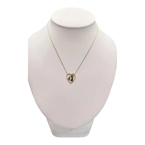 Gargantilla Corazon Mama Oro 14k. +obsequio