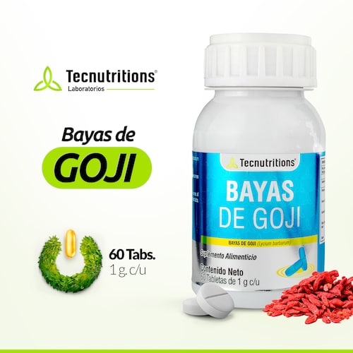  Suplemento Bayas De Goji, Tecnutritions® Baja De Peso, Tratamiento