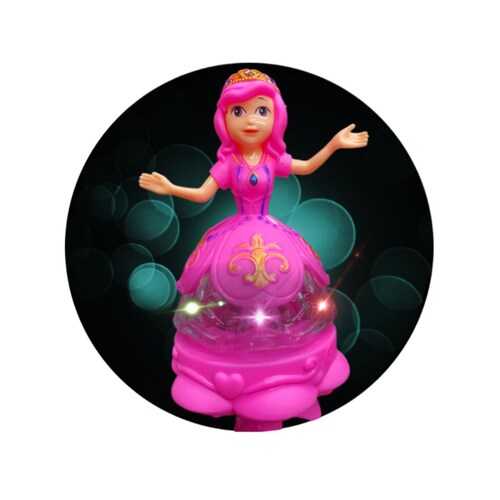 Varita Cetro Musical Muñeca Giratorio Luces Led Juguetes