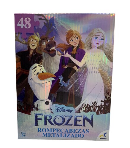 Rompecabezas Frozen 48 Piezas Metalizado