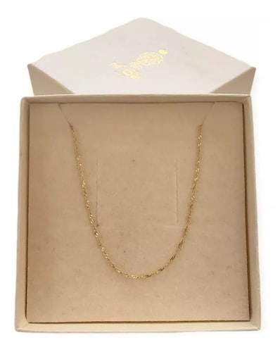 Kit Cadena Con Dije Cruz Tubo Cristo Oro 14k + Obsequio