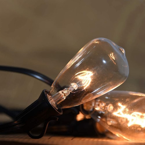Guirnalda De Luces 25+2 St-38 Focos Exterior Vintage Jardin