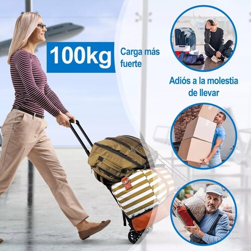 Diablo De Carga Plegable Con Extensible Capacidad 100 Kg