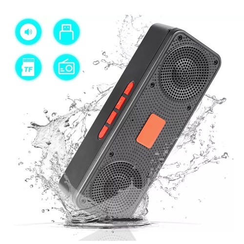 Bocinas Sonido Bluetooth 5.0 Subwoofer Altavoces Portátiles Rojo