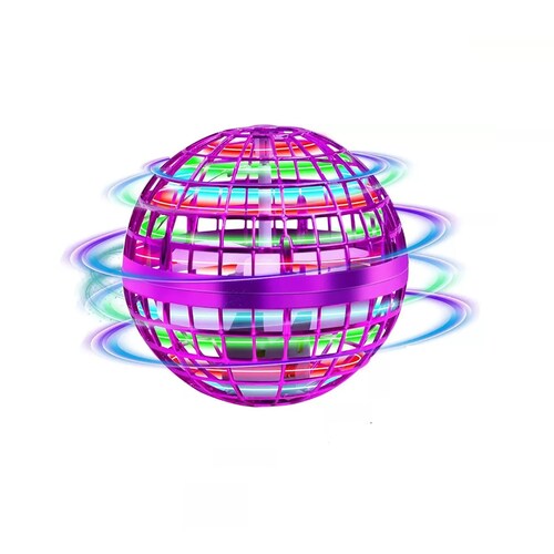 Juguete Drones Mini Para Ninos Esfera Voladora Ovni Con Luz Morada