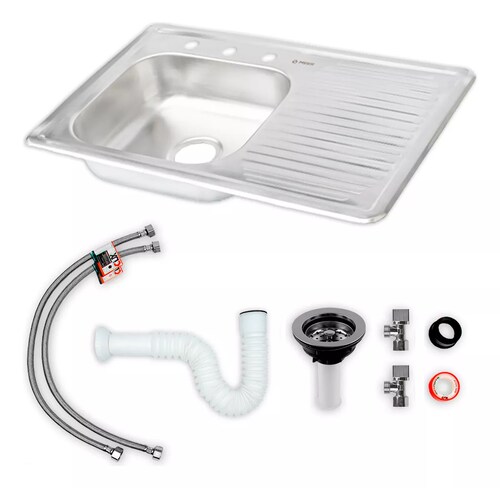 CNX Kit de Mezcladora y Fregadero para Cocina con Escurridero, Accesorios Regalo