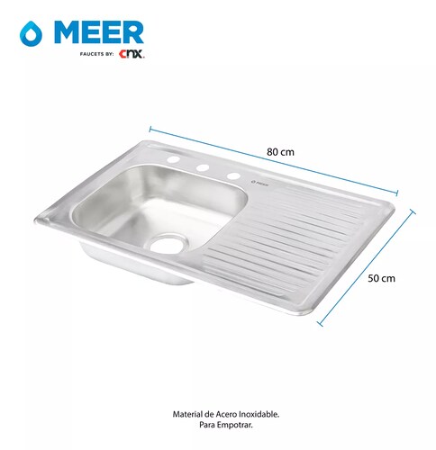 CNX Kit de Mezcladora y Fregadero para Cocina con Escurridero, Accesorios Regalo
