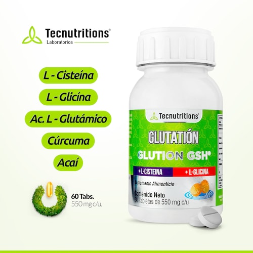 Suplemento Glutatión Gsh Reforzado Tecnutritions® Súper Antioxidante