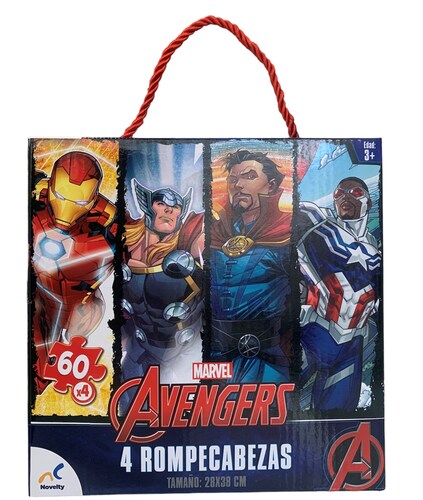 Rompecabezas Avengers Marvel 4 En 1 
