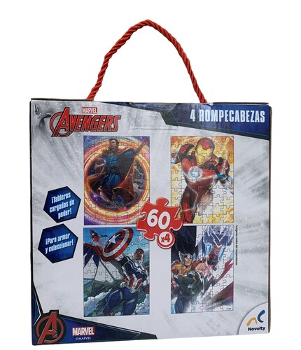 Rompecabezas Avengers Marvel 4 En 1 