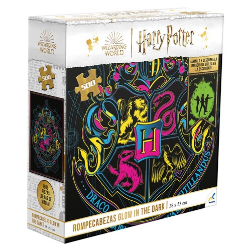 Rompecabezas Harry Potter Glow In The Dark 500 Piezas 