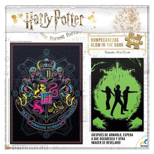 Rompecabezas Harry Potter Glow In The Dark 500 Piezas 