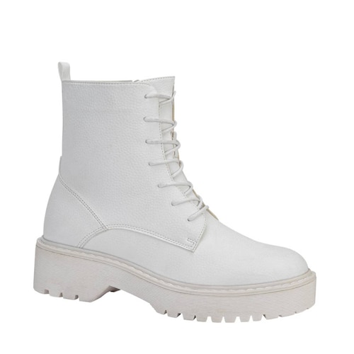 Botas militares blancas marca Goodyear de mujer, mod. 1087417