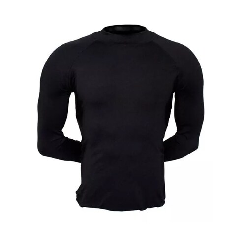 Playera Deportiva Licra (spandex) Negro Mediana
