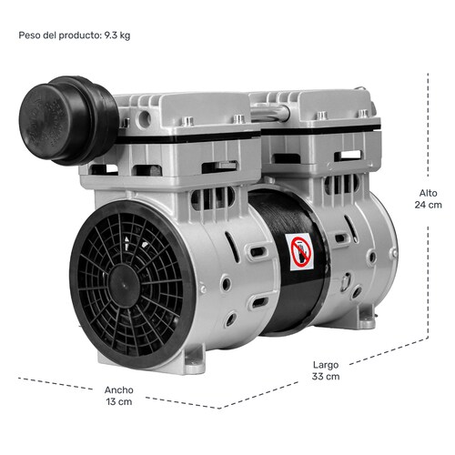Cabezal Para Compresor 1hp 2 Cilindros 116 Psi 1680 Rpm