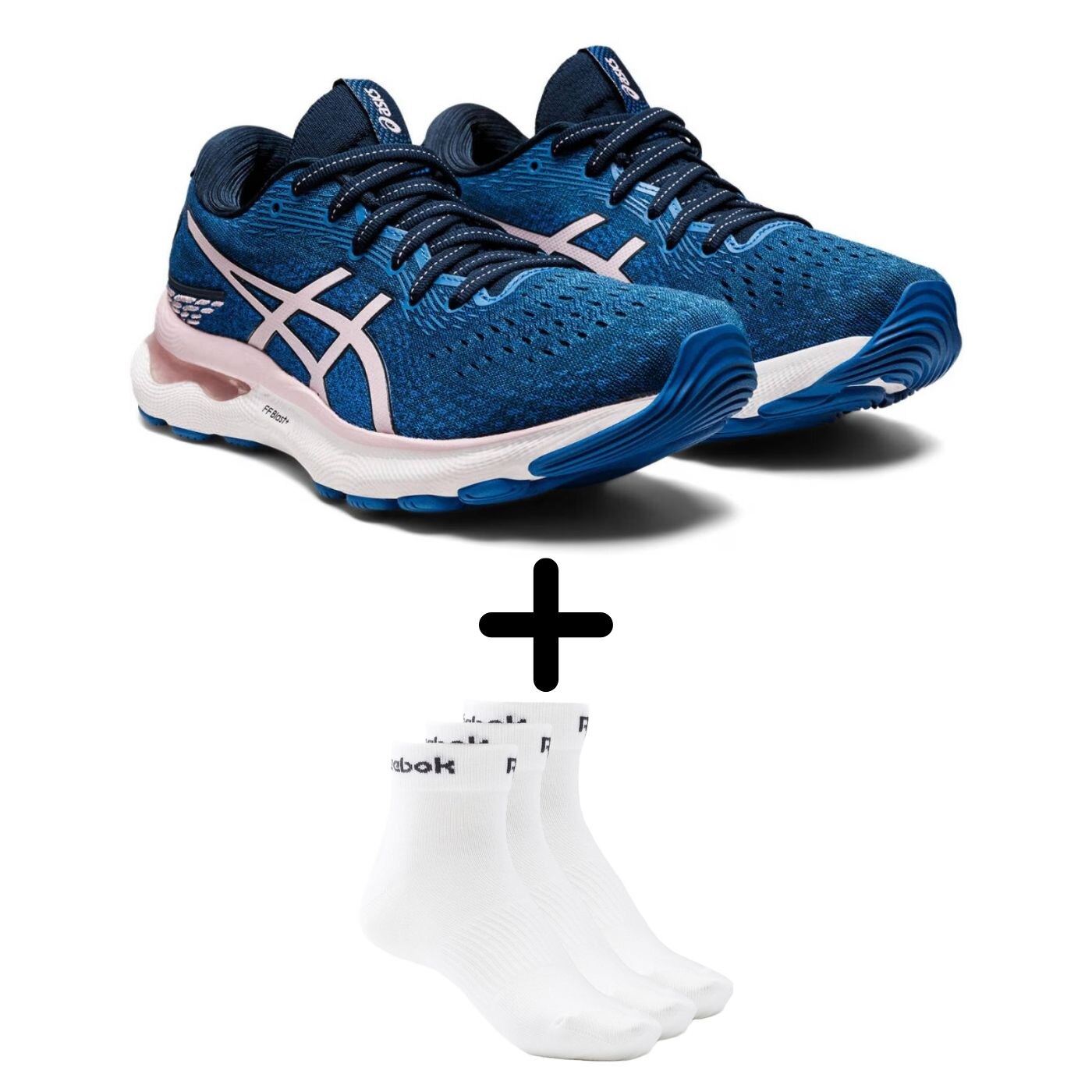 Tenis Asics Mujer Azul Gel Nimbus 24 1012B201.400 CALCETAS DE REGALO