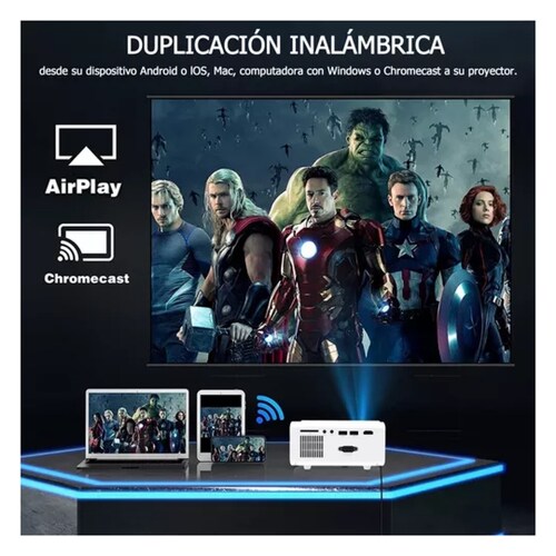 Proyectores Android Mini Portatil Bluetooth Wifi Baratos 4k