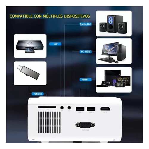 Proyectores Android Mini Portatil Bluetooth Wifi Baratos 4k