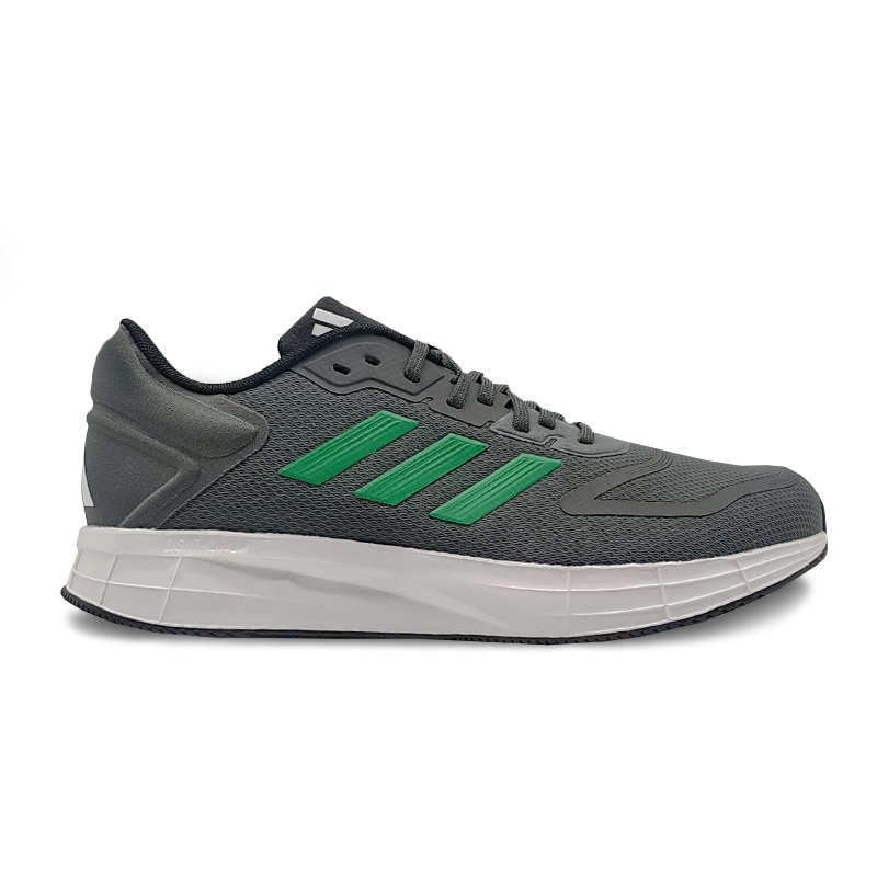 Tenis Adidas Duramo 10 Gris Oxford Verde Hombre Originales Correr