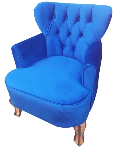 Sillón Capitone Individual Retro Vintage 100% Artesanal Madera Pino Artesanía Nacional.