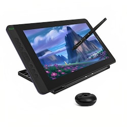 Tableta Digitalizadora Monitor Huion Kamvas 13 con soporte Morada