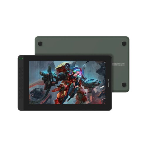 Tableta Digitalizadora Monitor Huion Kamvas 13 con soporte Verde
