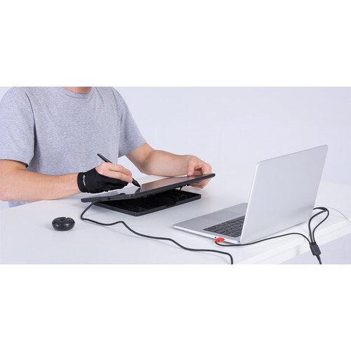 Tableta Digitalizadora Monitor Huion Kamvas 13 con soporte Verde