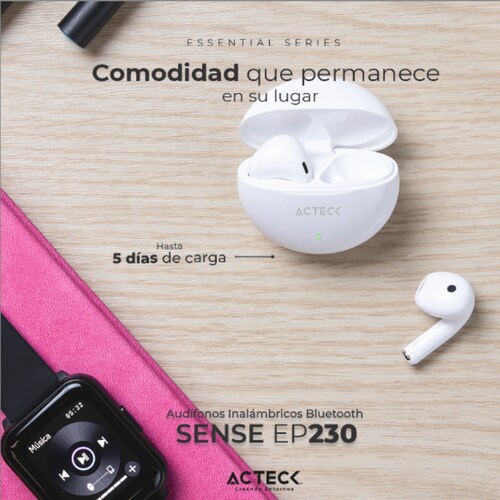 Audífonos Inalámbricos Bluetooth In Ear Sense EP230 Esential Series música portátiles manos libres