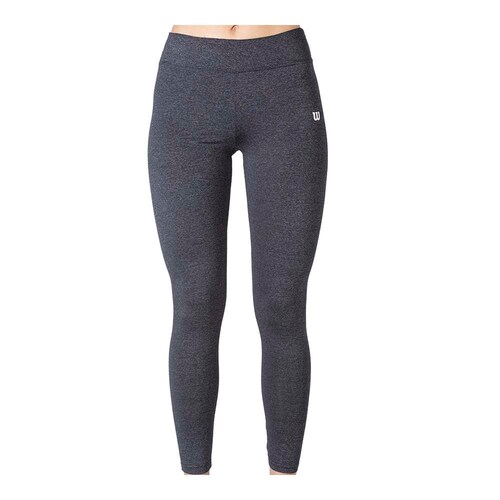 Malla Wilson para hacer deporte Dama Jaspeada Color Negro jaspeado