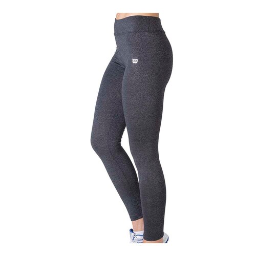 Malla Wilson para hacer deporte Dama Jaspeada Color Negro jaspeado