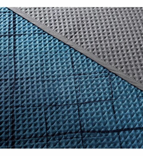 Edredón Matrimonial Ligero Vianney Doble Vista Azul Gris Novo Dinamarca