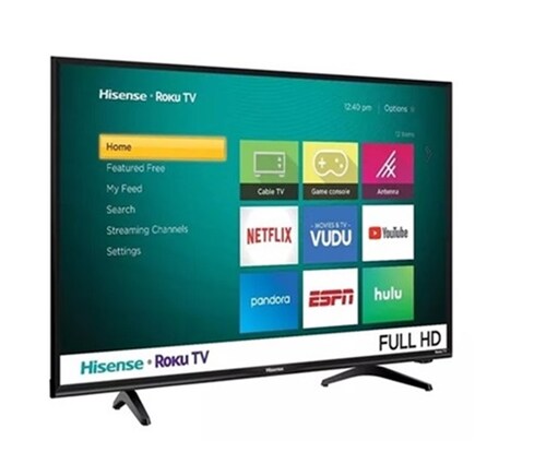 Smart TV Hisense H4F Series 43H4030F LED Roku OS Full HD 43" 120V RECONSTRUIDO