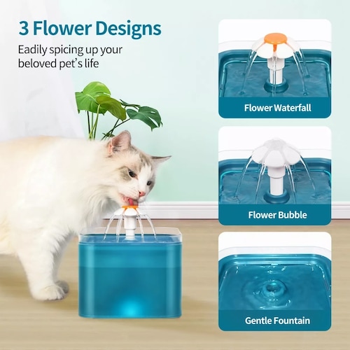 Fuente Para Gatos Bebedero Gatos Ultra Silenciosa 2l Filtro