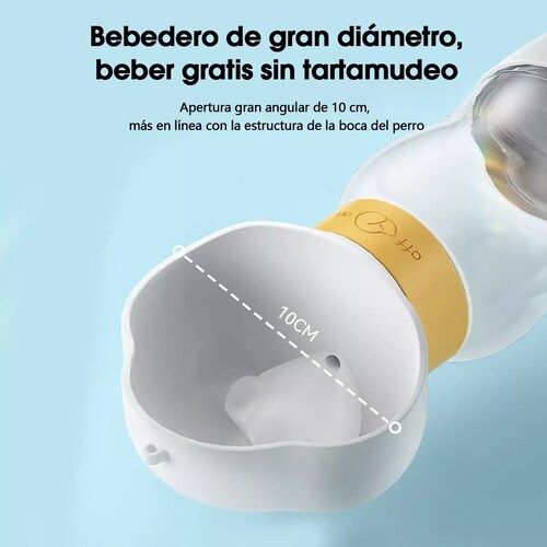 Bebedero Portátil Para Perro Gato Extriores Botella De Agua