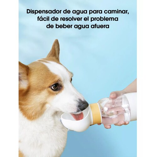 Bebedero Portátil Para Perro Gato Extriores Botella De Agua