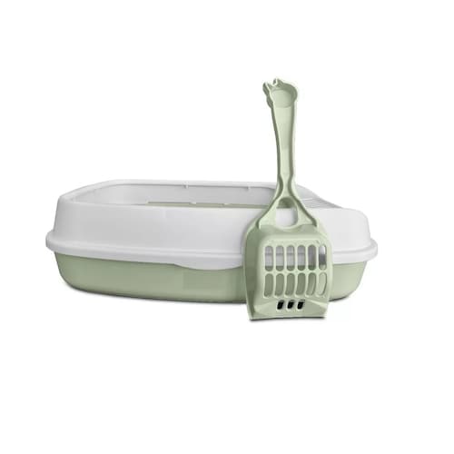 Arenero Grande Para Gato Con Pala Verde