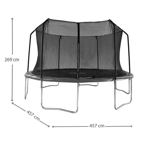 Trampolín Athletic Works 15 Pies con Malla de Seguridad 4.6mts