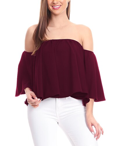 Blusa casual juvenil mujer dama xally 23 hombros caídos